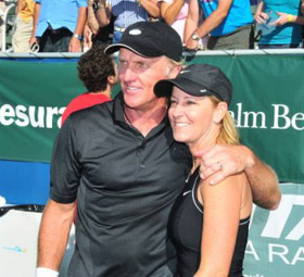 Greg Norman, Chris Evert, picture, photo, pic, image