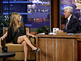 Jennifer Aniston, Jay Leno, Tonight Show, pictures, picture, photos, photo, pics, pic, images, image, hot, sexy, latest, new, 2010