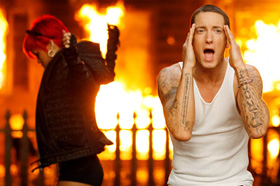 Eminem, Rihanna, Love the Way You Lie, music, video, official, Megan Fox, Dominic Monaghan, pictures, picture, photos, photo, pics, pic, images, image, hot, sexy, latest, new, 2010